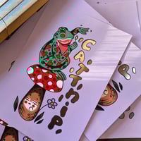 Image 2 of A4 Bubble Froggle Foiled Print 
