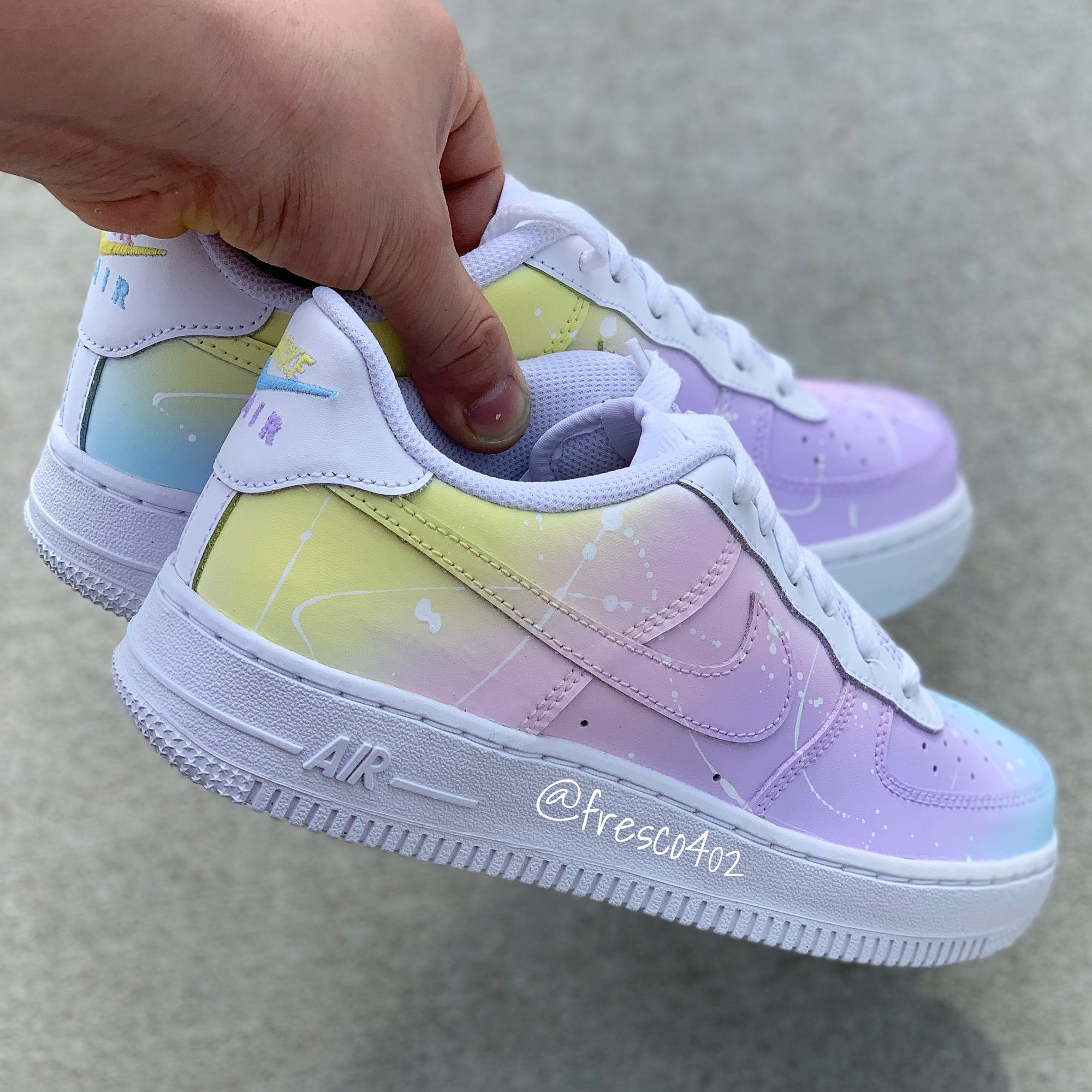 Airbrush Custom Airforce 1, AF1, Women's