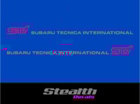 Image 2 of STI Door stickers/ decals OEM size x2