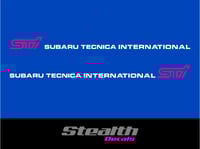 Image 1 of STI Door stickers/ decals OEM size x2