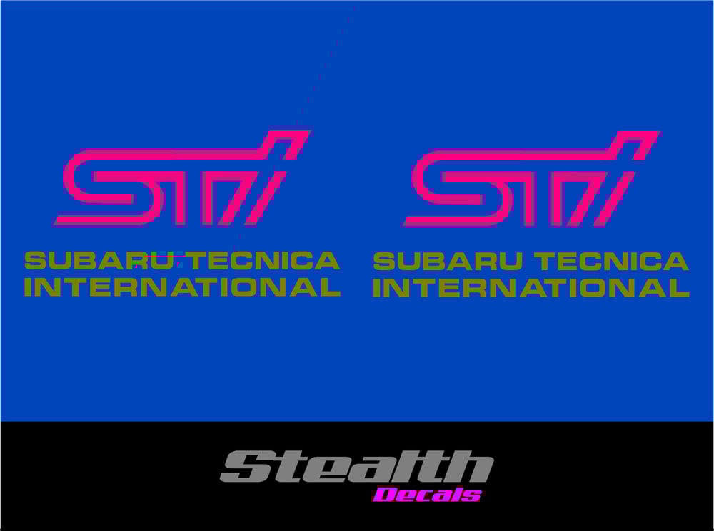 STI Fog light cover stickers x2 | Stealth Decals
