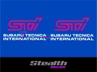 Image 1 of STI Fog light cover stickers x2