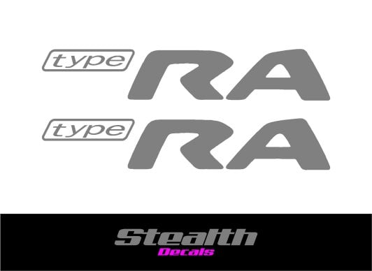 Image of Type RA Replacement Stickers Silver