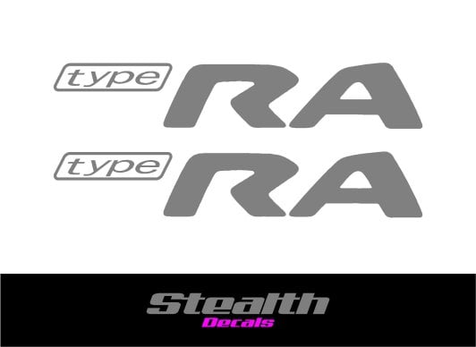 Type RA Replacement Stickers Silver | Stealth Decals