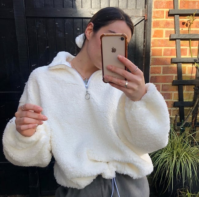 Multiple colours Oversized Teddy Fleece Jumper Jacket ECcentric