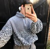 Ultra Cuddle Soft Oversized Snow Leopard Jumper