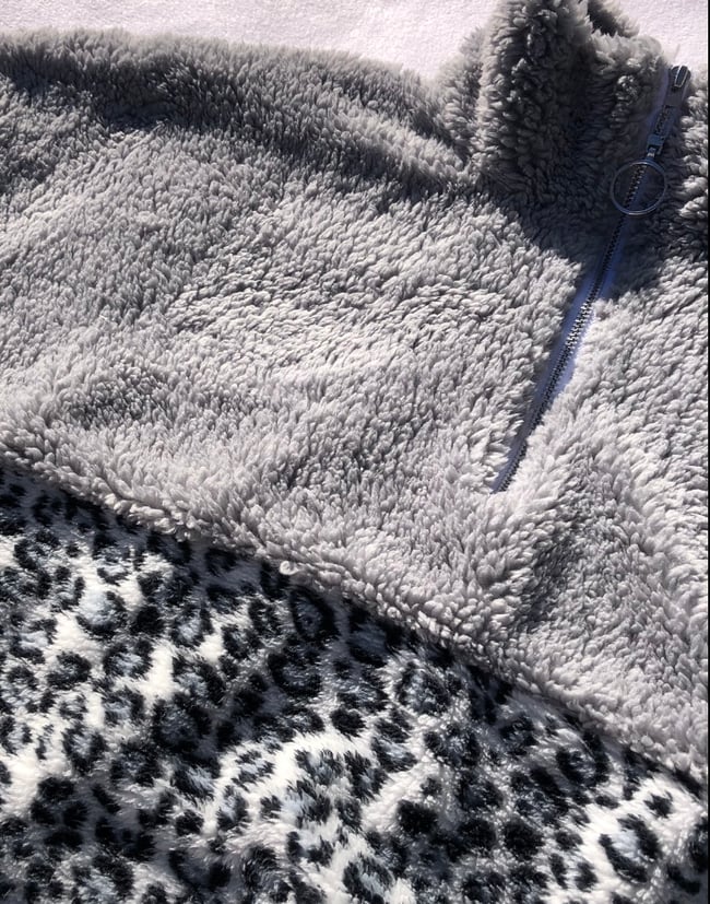 Ultra Cuddle Soft Oversized Snow Leopard Jumper