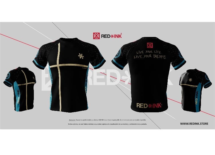 Image of CAMISETA TÉCNICA BLUE/GOLD HOMBRE