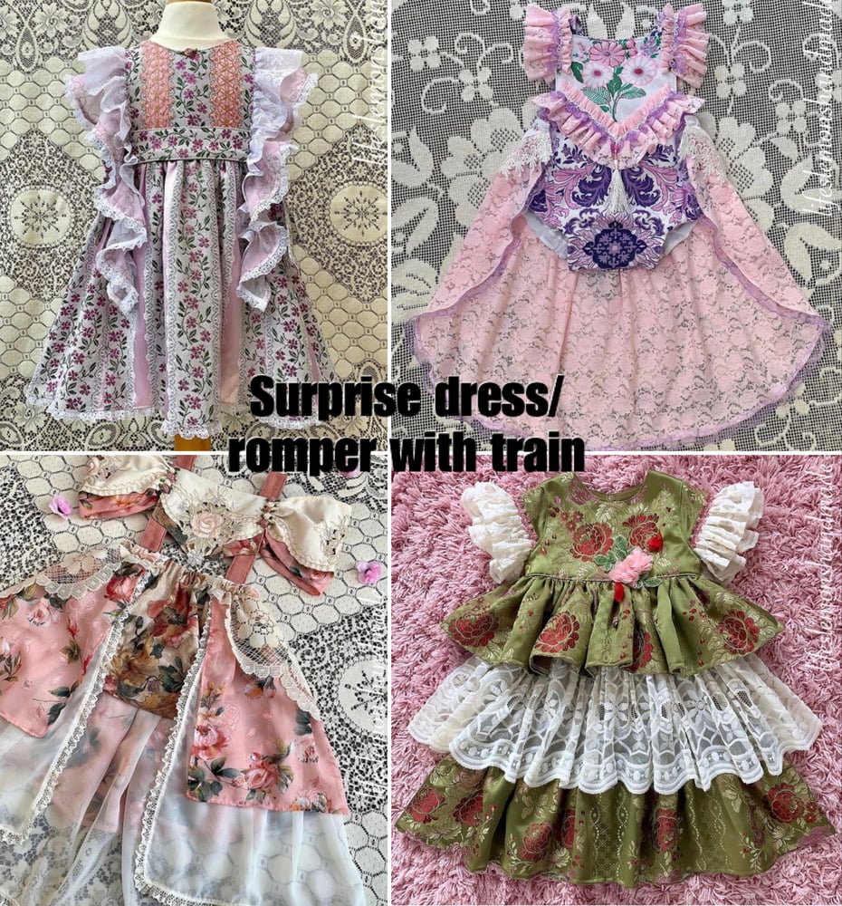 Image of Custom romper with train/dress