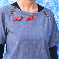 Image 4 of Cardinal Brooch or Necklace