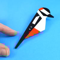 Image 2 of Woodpecker Brooch or Necklace