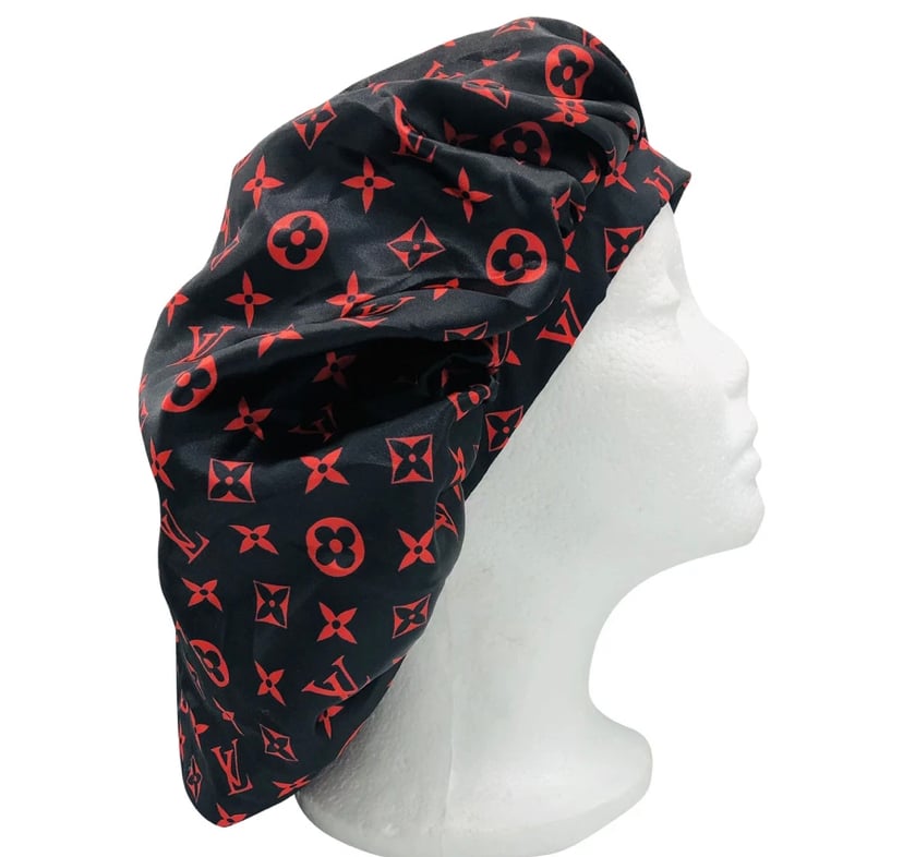 Black and Red LV Bonnet