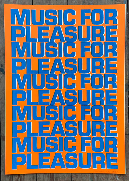 Image of Music For Pleasure (Orange and Blue) by Charlie Evaristo-Boyce 