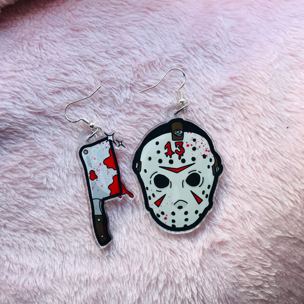 Image of Jason Acrylic earrings 🩸