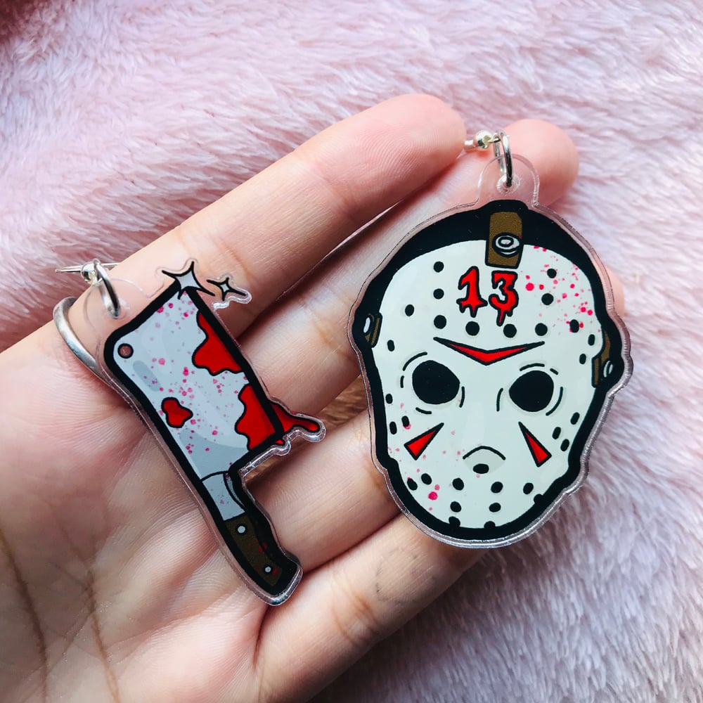 Image of Jason Acrylic earrings 🩸