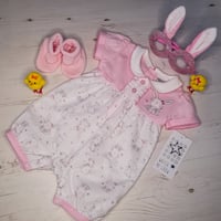 Image 1 of BABY GIRLS BUNNY AOP ROMPER
