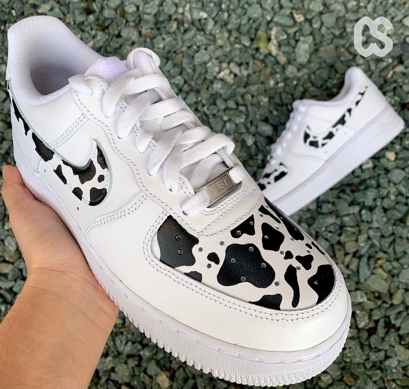 Cow Print Nike Air Force1s | customs by saami