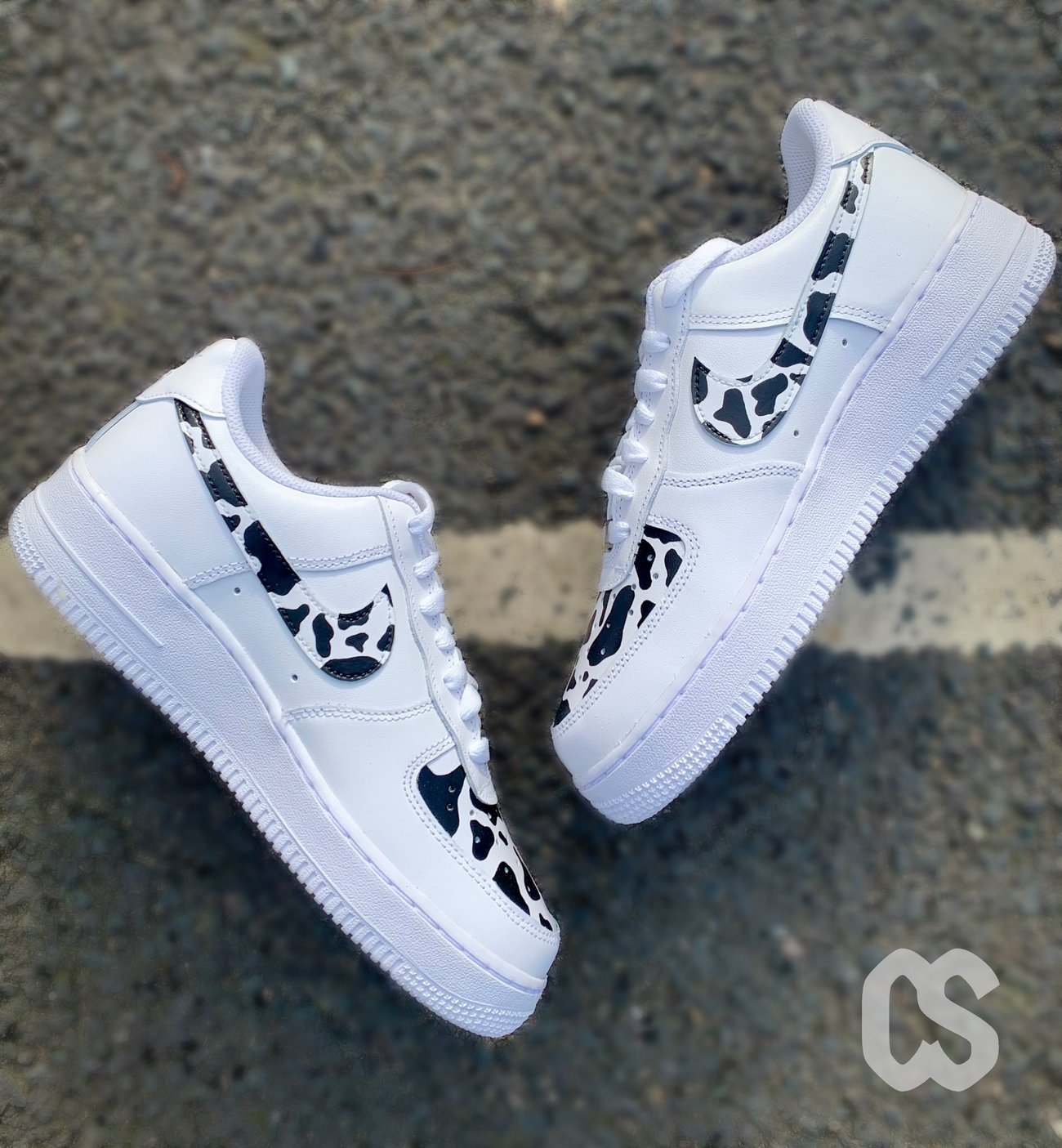 cow print air force 1