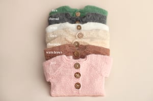 Image of Footed Romper and Bonnet Set - 3 colors