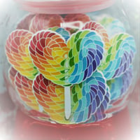Image 3 of Rainbow Sweet Heart Pins