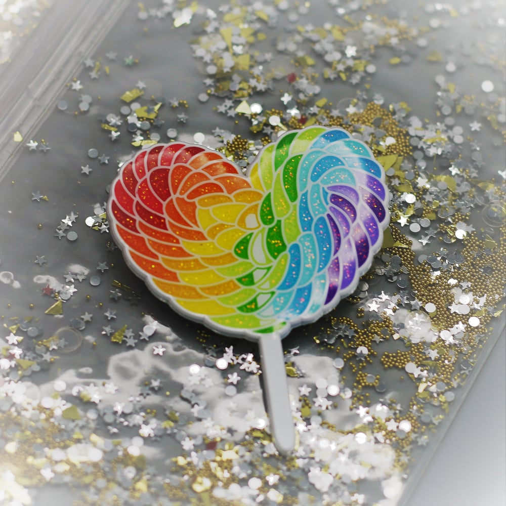 Image of Rainbow Sweet Heart Pins