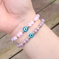 Image 3 of Evil Eye Bead Bracelet