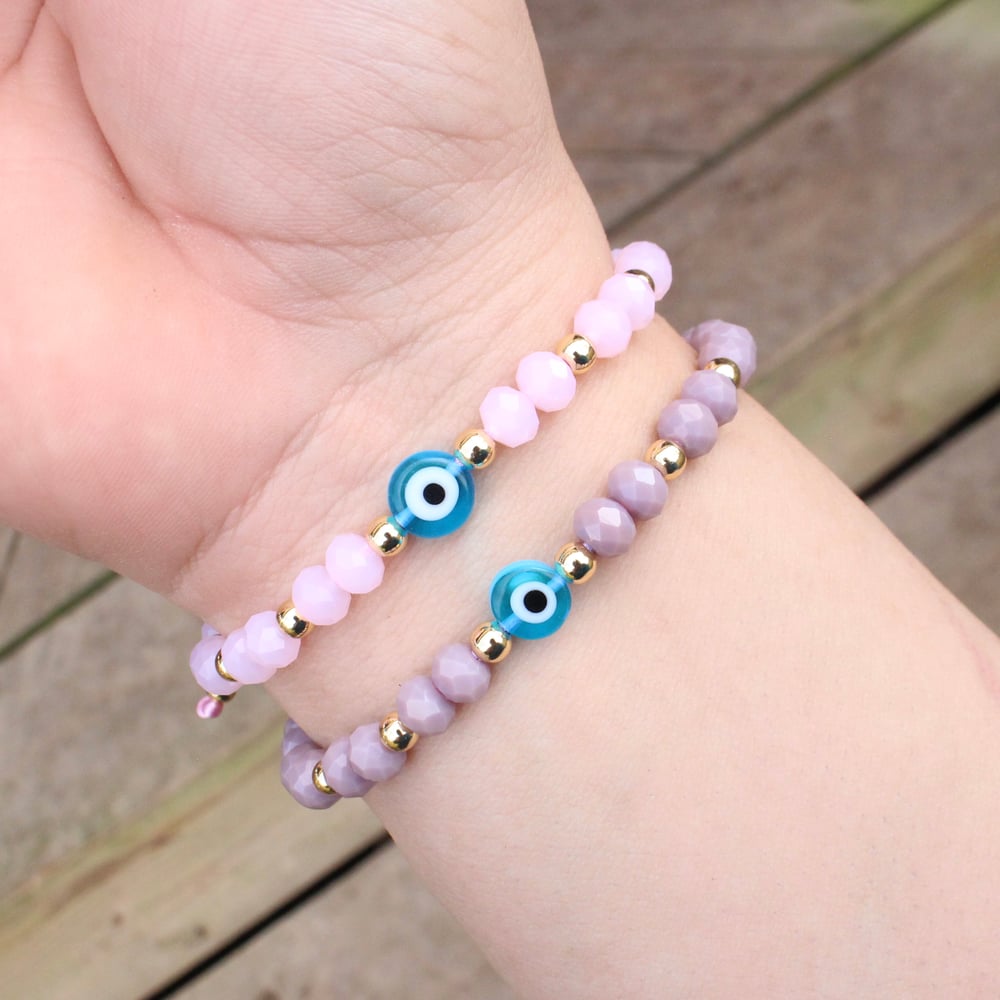 Evil Eye Bead Bracelet