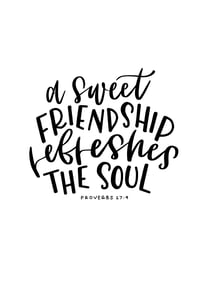 Image 3 of Sweet friendship print [A4]