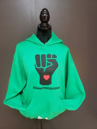 Image 2 of Green hoodie 