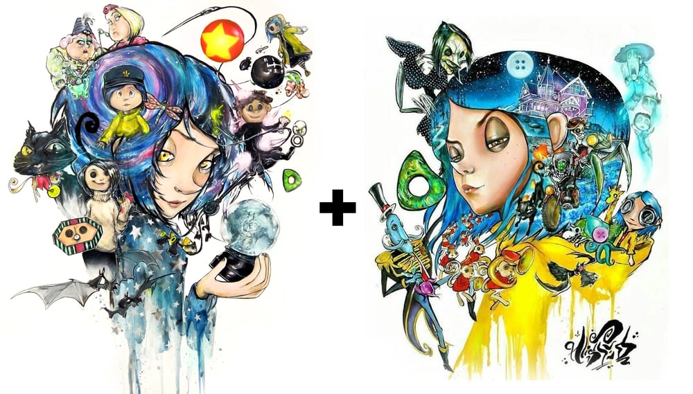 Image of Limited Edition Holographic "Coraline Jones" 2.0 Print Pack