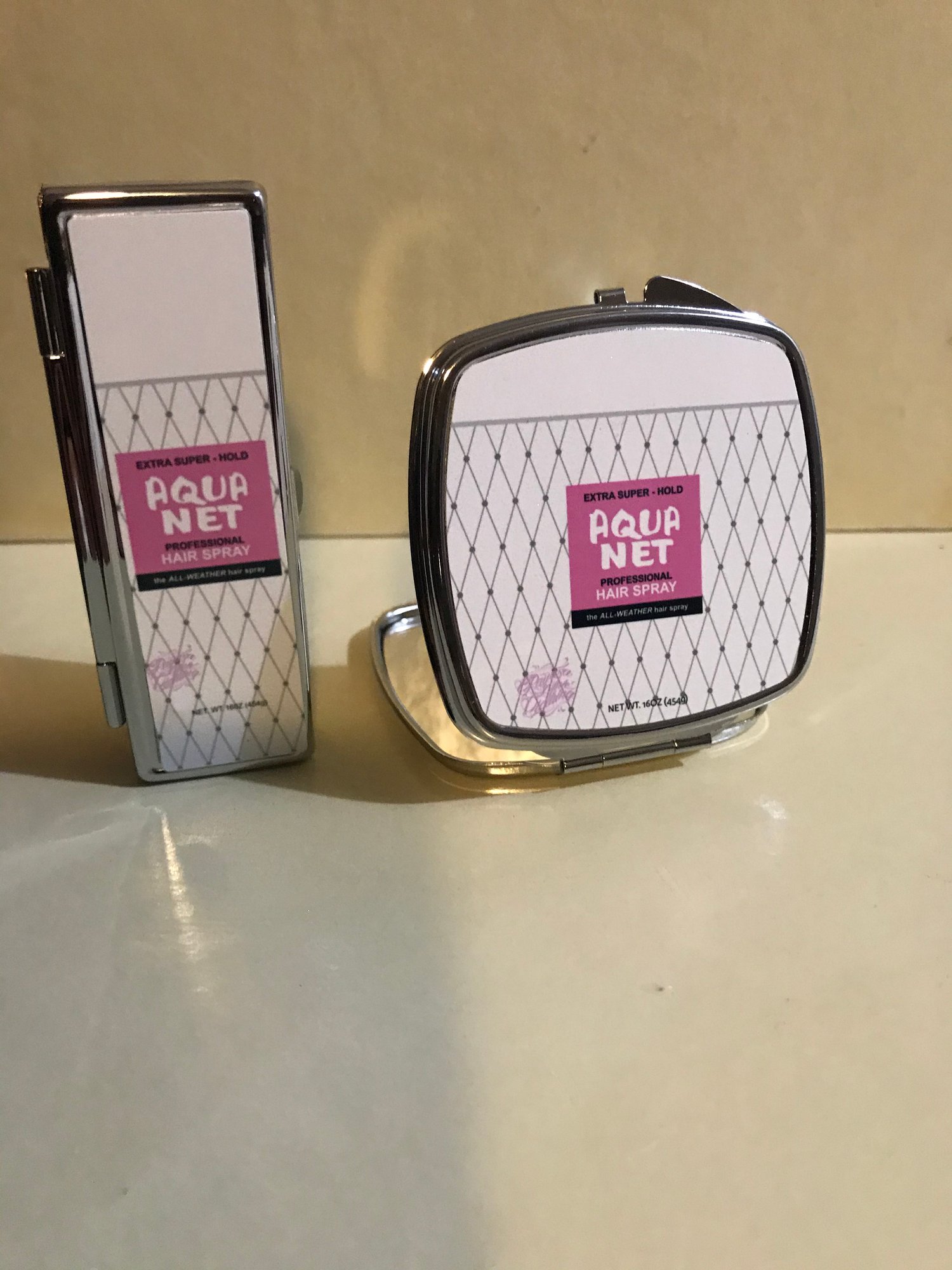 Image of Aqua Net Compact and Lipstick Case