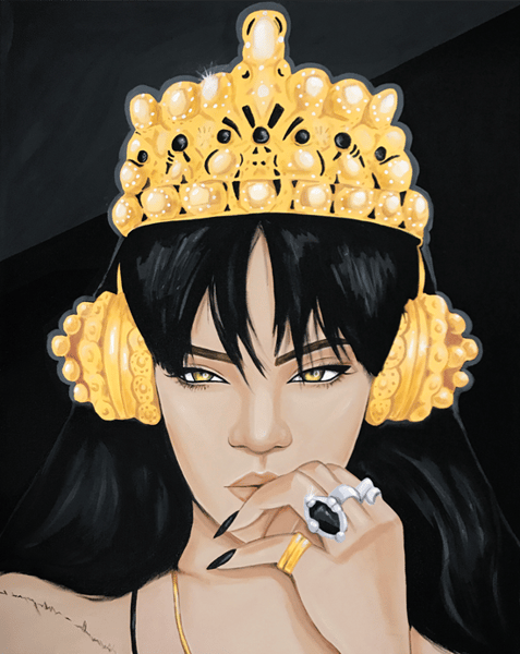 Image of Queen Rih (Acrylic Painting)