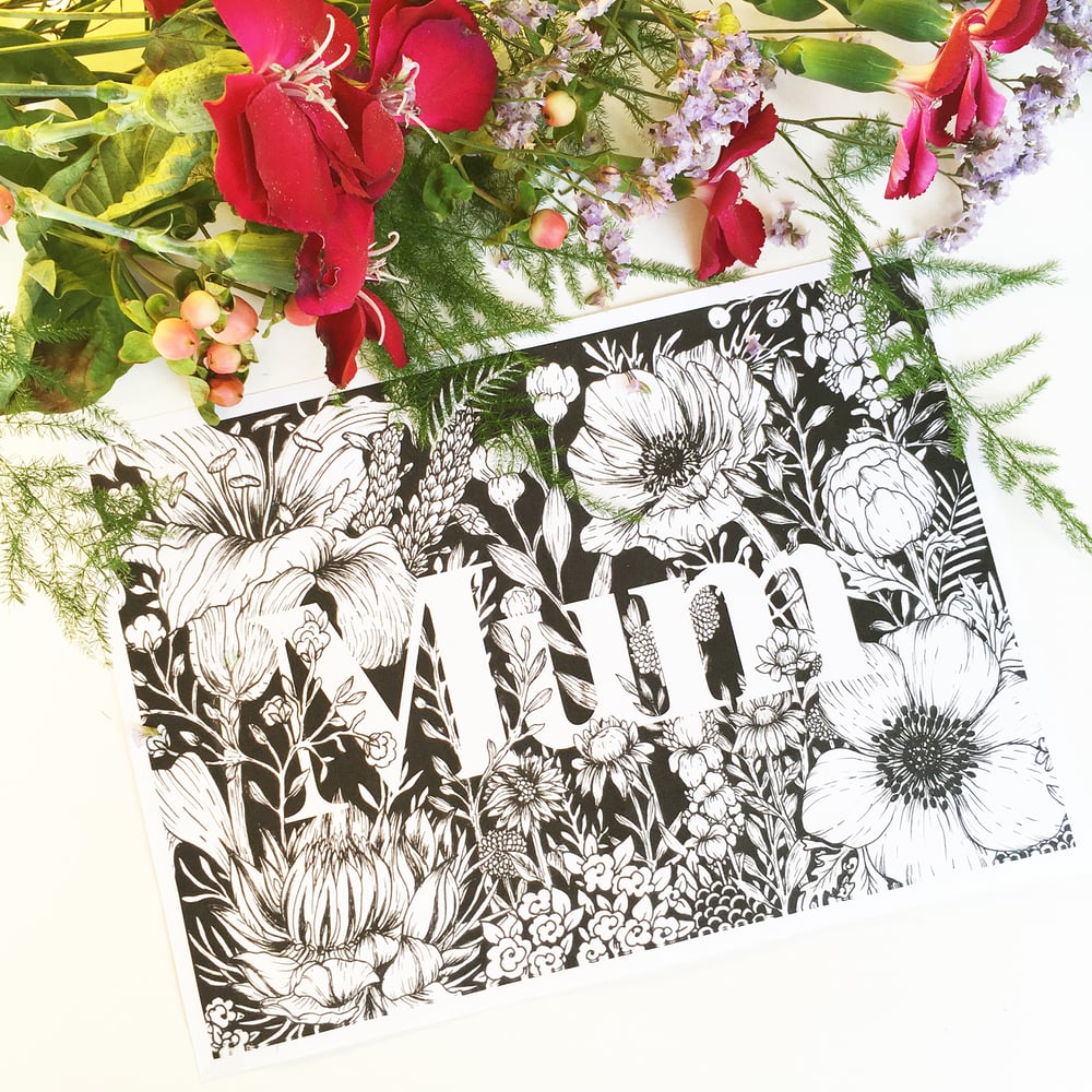 Image of Floral Mum Print