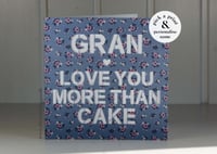 Image 1 of Personalised 'Love you more than..' Card