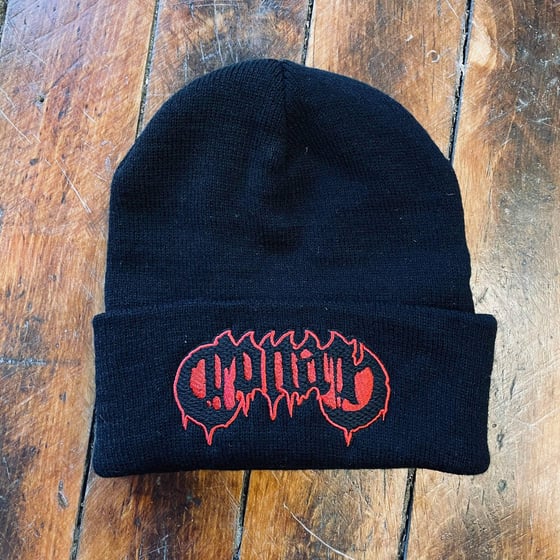 Image of Conan  Beanie w/ Red High Density Embroidery