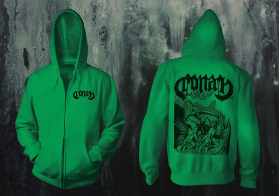 Image of Conan Green Ballista Zip Up Hoodie