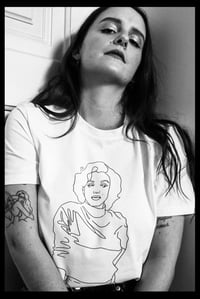 Image 1 of T-shirt Marilyn blanc