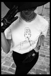 Image 1 of T-shirt Audrey Blanc