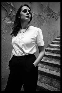 Image 1 of T-shirt Lauren blanc
