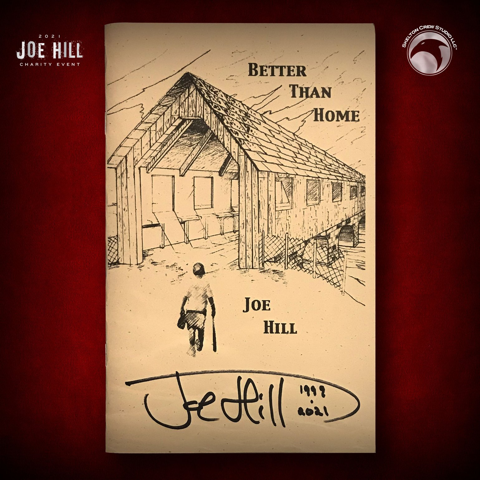 Image of JOE HILL 2021 CHARITY EVENT: RARE SIGNED Better Than Home, First Edition w/SIGNED baseball card!