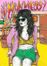 Image 3 of 'I'M A MESS' original illustration (A4, frame incl.)