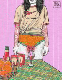 'JUST BLEED IT' original illustration (DIN A4)