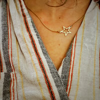 Image 1 of Collier Star // Star Necklace 45 cm
