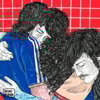 Image 3 of 'ÜBERN HAUFEN GEWORFEN' original illustration  (21x21cm, frame incl.)