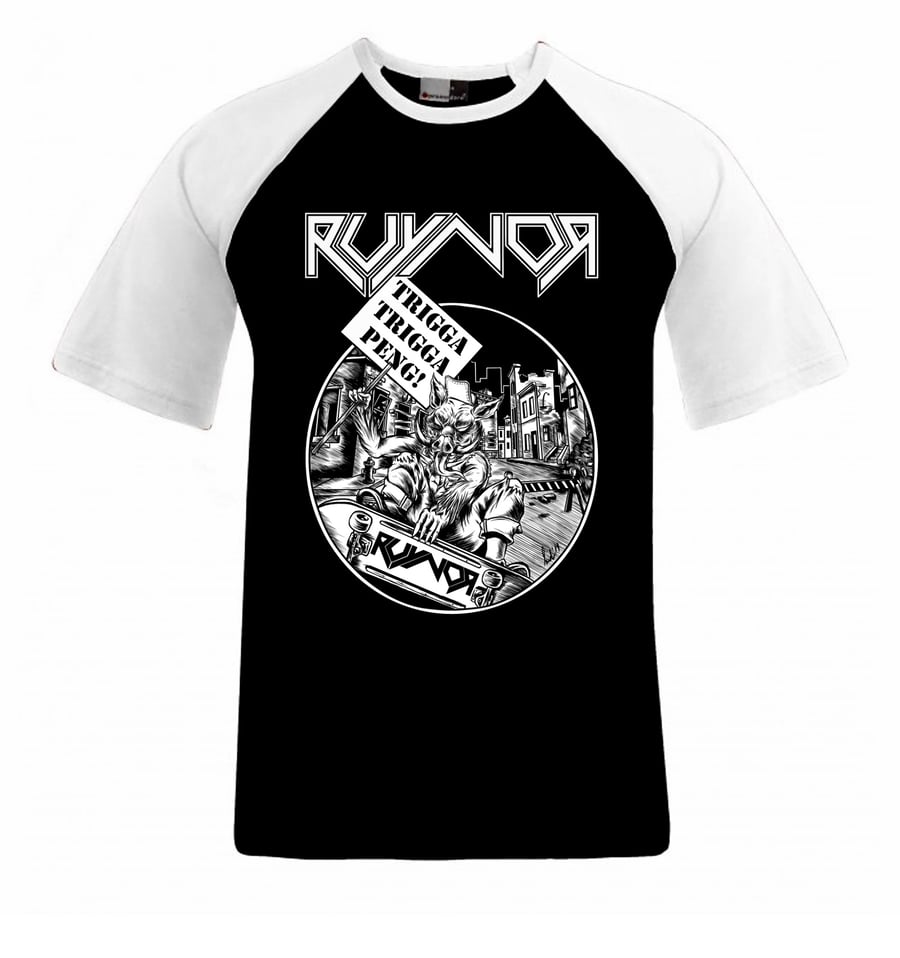 Image of RUYNOR - "Skating Pighead" - Baseball-Shirt