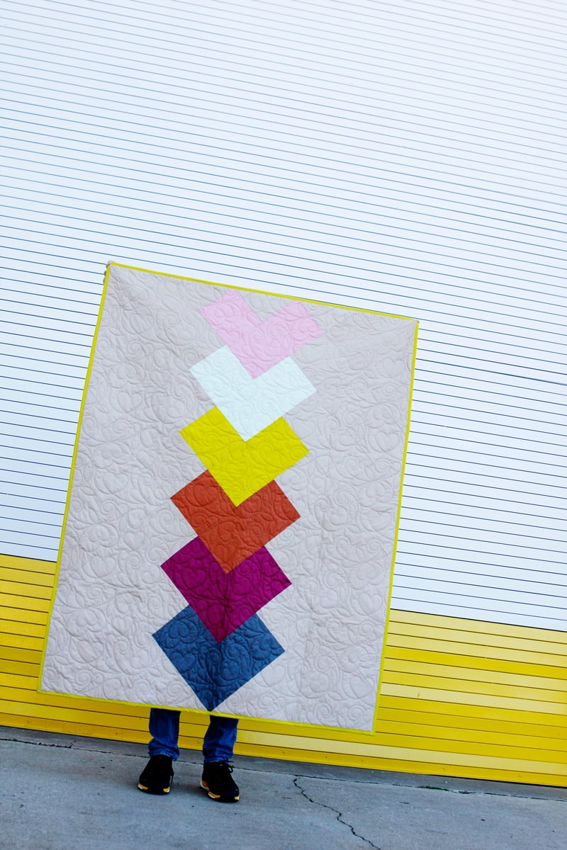 Image of ONE PATCH HEART QUILT
