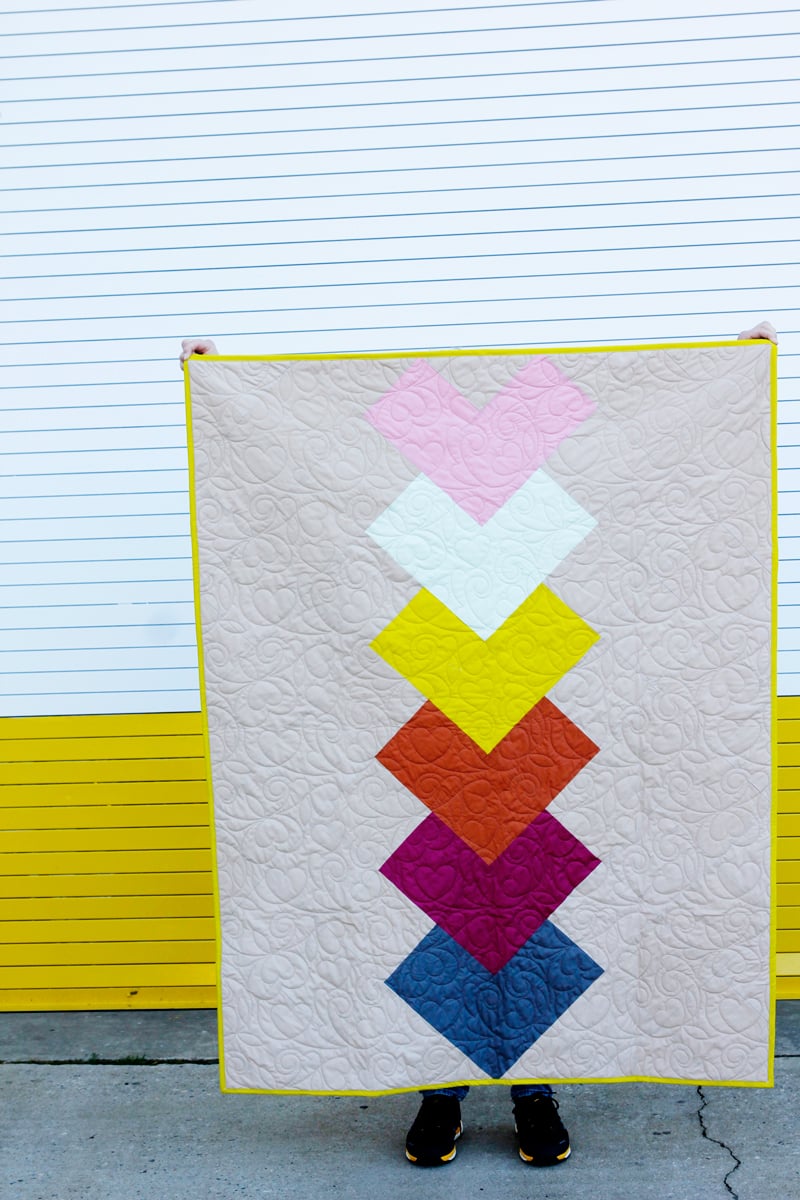 Image of ONE PATCH HEART QUILT