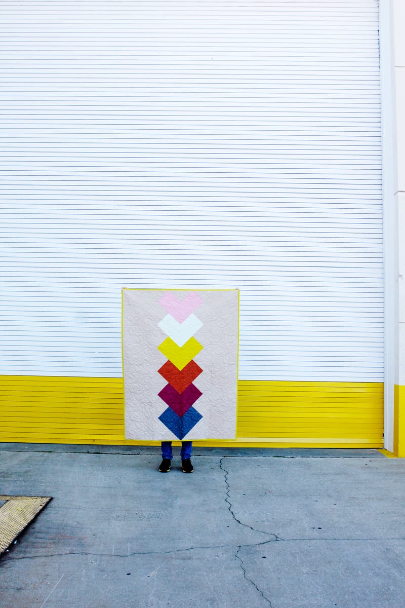 Image of ONE PATCH HEART QUILT