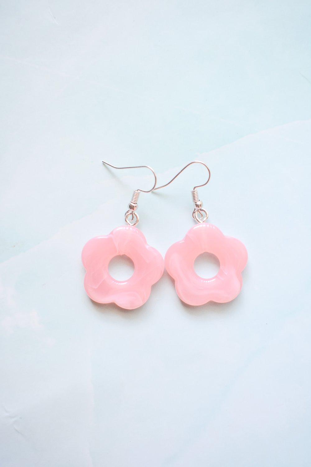 Image of Marble Flower Earrings