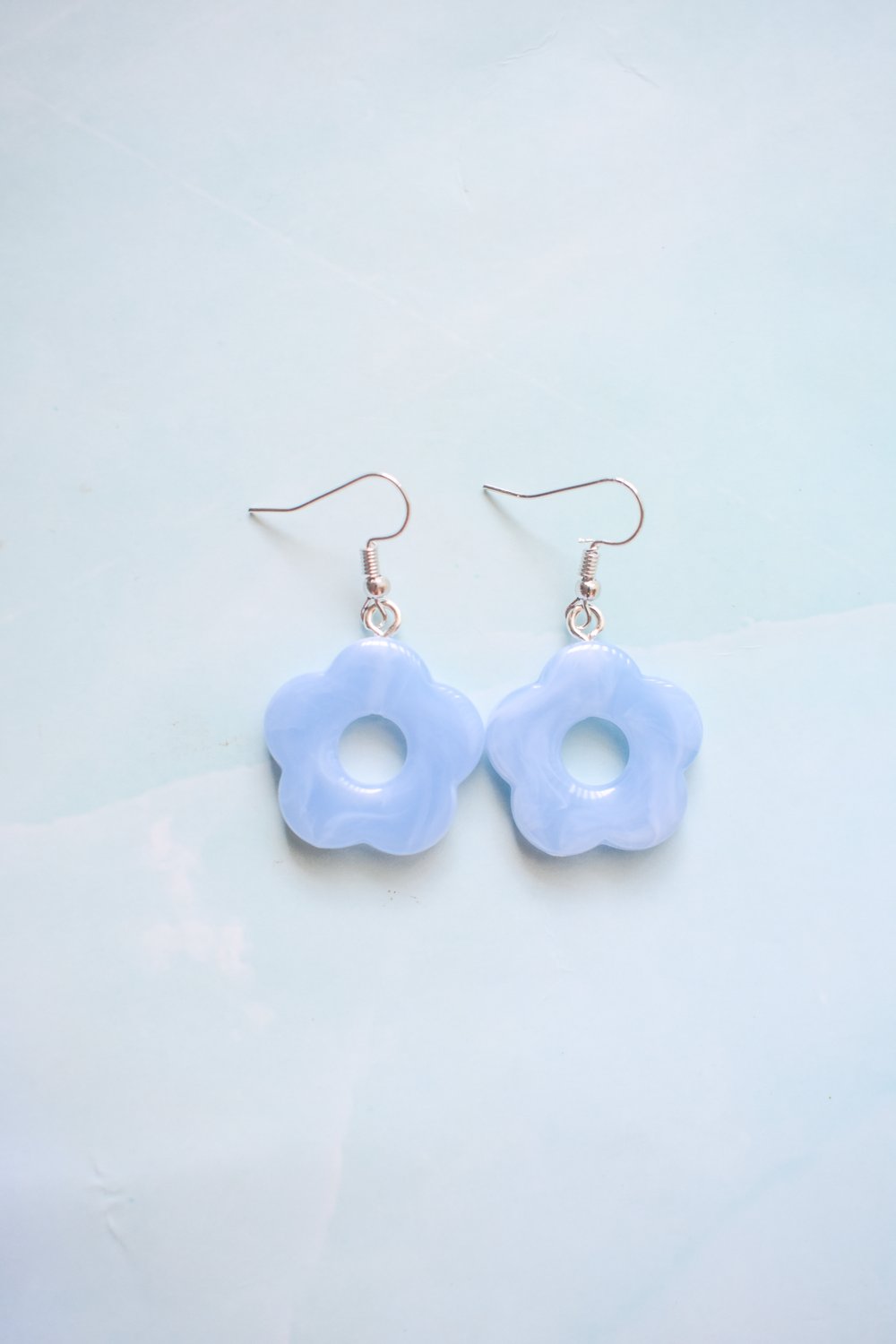 Image of Marble Flower Earrings